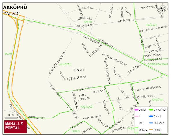 AKKÖPRÜ Mahallesi Haritası | İnteraktif Köy ve Mahalle Sınırları