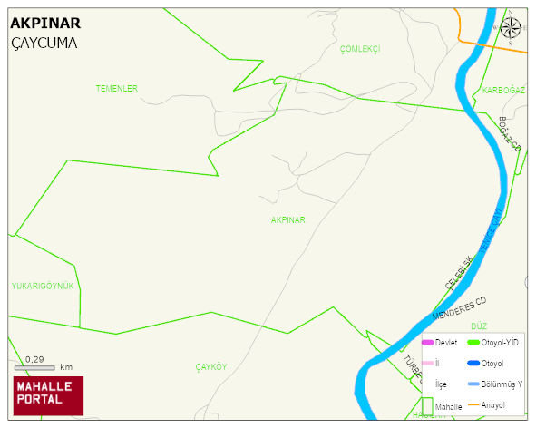 AKPINAR Köyü Haritası | Mahalle ve Köy Sınırı