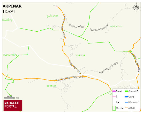 AKPINAR Köyü Haritası | Mahalle ve Köy Sınırı