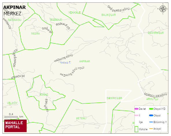 AKPINAR Köyü Haritası | Detaylı Köy ve Mahalle Görünümü