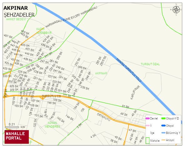 AKPINAR Mahallesi Haritası | İnteraktif Köy ve Mahalle Sınırları
