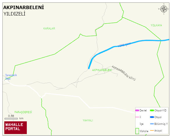 AKPINARBELENİ Köyü Haritası | Mahalle Sokak Haritası