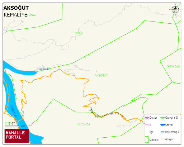 AKSÖĞÜT Köyü Haritası | Coğrafi Yapı ve Detaylı Haritası