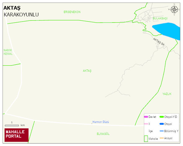 AKTAŞ Köyü Haritası | Coğrafi Yapı ve Detaylı Haritası
