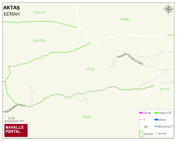 AKTAŞ Köyü Haritası | Uydu Görüntüsü ve Harita Detayları