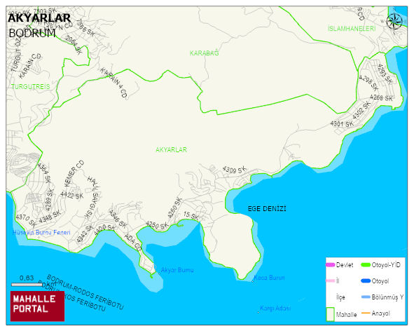 AKYARLAR Mahallesi Haritası | Uydu Görüntüsü ve Harita Detayları