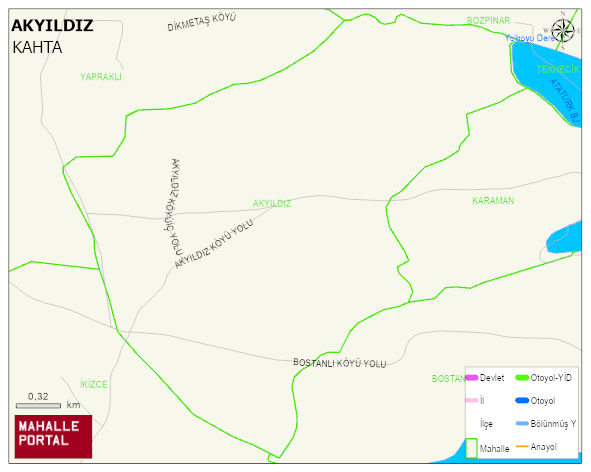 AKYILDIZ Köyü Haritası | Mahalle Sokak Haritası