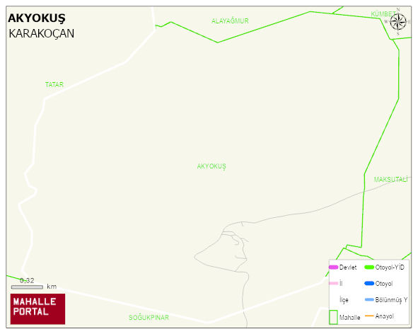 AKYOKUŞ Köyü Haritası | Güncel Mahalle ve Köy Haritası