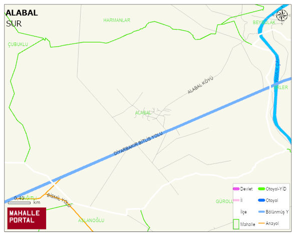 ALABAL Mahallesi Haritası | Sayısal Bölge Görünümü