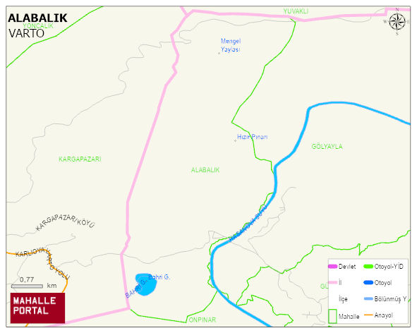 ALABALIK Köyü Haritası | İnteraktif Köy ve Mahalle Sınırları