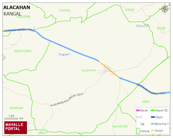 ALACAHAN Köyü Haritası | Uydu Görüntüsü ve Harita Detayları