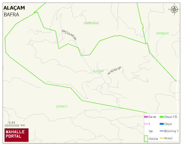 ALAÇAM Mahallesi Haritası | Güncel Mahalle ve Köy Haritası