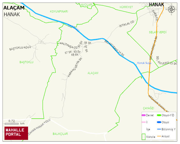 ALAÇAM Mahallesi Haritası | Mahalle Sokak Haritası