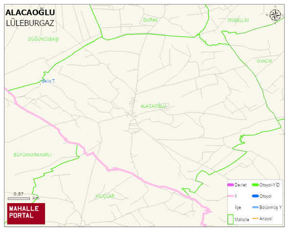 ALACAOĞLU Köyü Haritası | Uydu Görüntüsü ve Harita Detayları