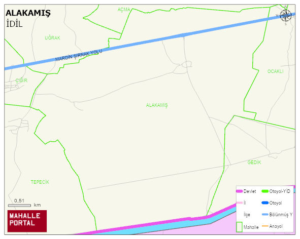 ALAKAMIŞ Köyü Haritası | İnteraktif Köy ve Mahalle Sınırları