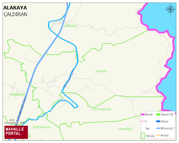 ALAKAYA Mahallesi Haritası | Mahalle ve Köy Sınırı