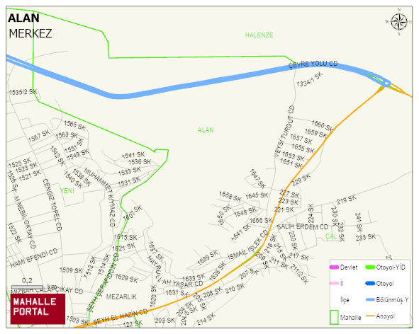 ALAN Mahallesi Haritası | Detaylı Köy ve Mahalle Görünümü