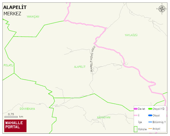 ALAPELİT Köyü Haritası | Uydu Görüntüsü ve Harita Detayları