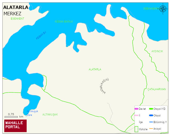 ALATARLA Köyü Haritası | Güncel Mahalle ve Köy Haritası