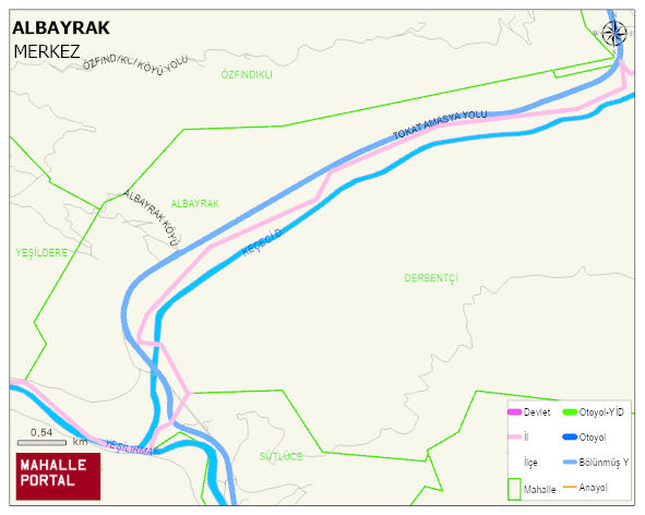 ALBAYRAK Köyü Haritası | İnteraktif Köy ve Mahalle Sınırları
