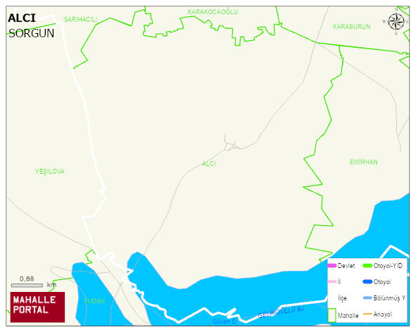 ALCI Köyü Haritası | Detaylı Köy ve Mahalle Görünümü