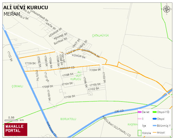 ALİ ULVİ KURUCU Mahallesi Haritası | Uydu Görüntüsü ve Harita Detayları