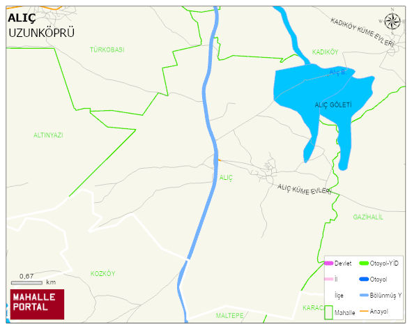ALIÇ Köyü Haritası | Coğrafi Yapı ve Detaylı Haritası