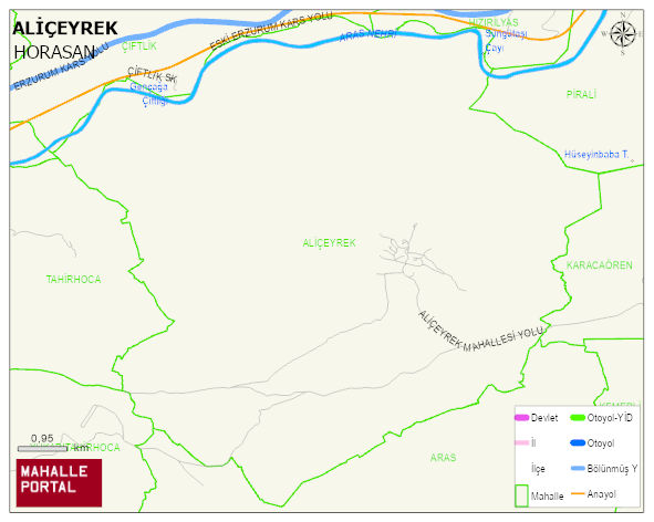 ALİÇEYREK Mahallesi Haritası | Sayısal Bölge Görünümü