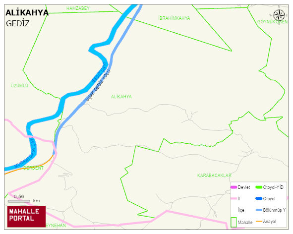 ALİKAHYA Köyü Haritası | Güncel Mahalle ve Köy Haritası