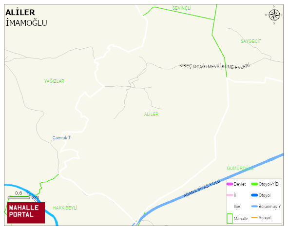 ALİLER Mahallesi Haritası | İnteraktif Köy ve Mahalle Sınırları