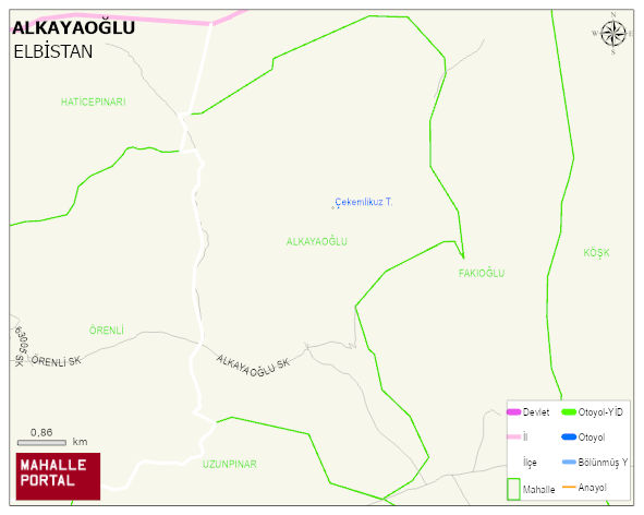 ALKAYAOĞLU Mahallesi Haritası | Uydu Görüntüsü ve Harita Detayları
