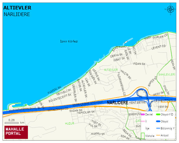ALTIEVLER Mahallesi Haritası | Mahalle ve Köy Sınırı