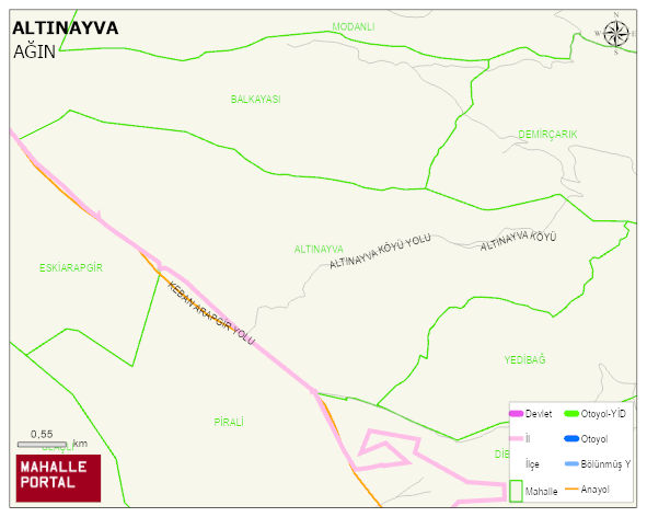 ALTINAYVA Köyü Haritası | İnteraktif Köy ve Mahalle Sınırları