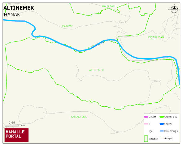 ALTINEMEK Köyü Haritası | İnteraktif Köy ve Mahalle Sınırları