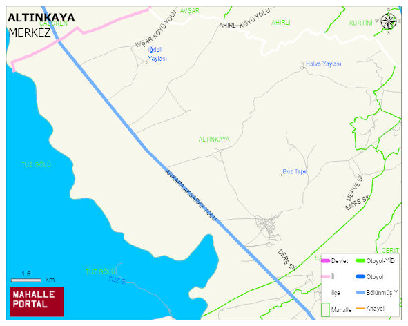 ALTINKAYA Köyü Haritası | Sayısal Bölge Görünümü