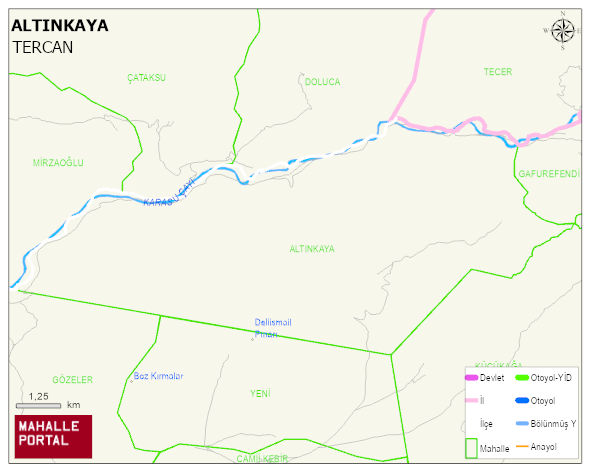 ALTINKAYA Köyü Haritası | Mahalle ve Köy Sınırı
