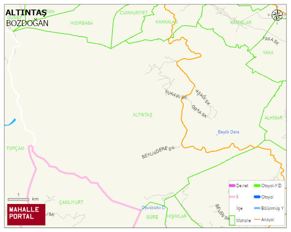 ALTINTAŞ Mahallesi Haritası | İnteraktif Köy ve Mahalle Sınırları