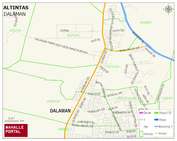 ALTINTAS Mahallesi Haritası | Mahalle ve Köy Sınırı