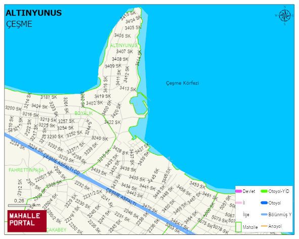 ALTINYUNUS Mahallesi Haritası | Detaylı Köy ve Mahalle Görünümü