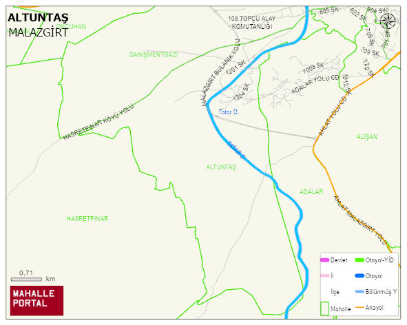 ALTUNTAŞ Mahallesi Haritası | Coğrafi Yapı ve Detaylı Haritası