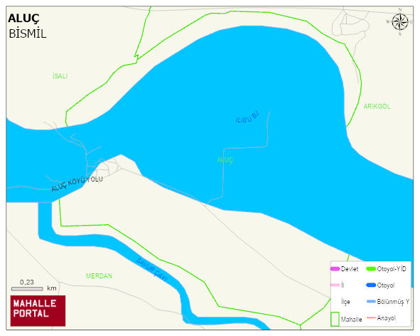ALUÇ Mahallesi Haritası | İnteraktif Köy ve Mahalle Sınırları