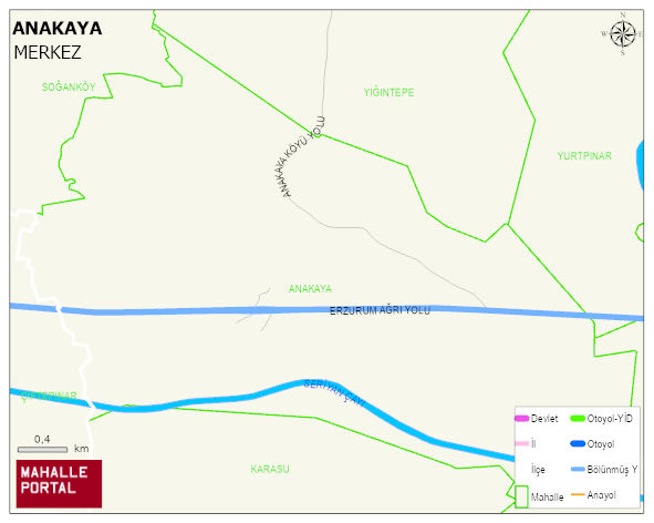 ANAKAYA Köyü Haritası | İnteraktif Köy ve Mahalle Sınırları