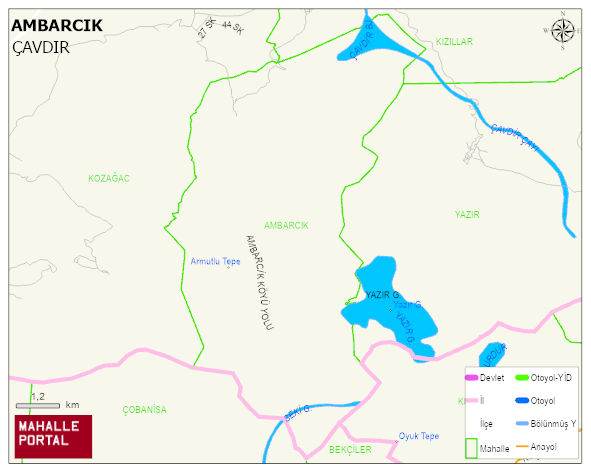 AMBARCIK Köyü Haritası | Detaylı Köy ve Mahalle Görünümü