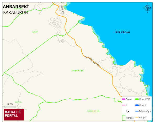 ANBARSEKİ Mahallesi Haritası | Coğrafi Yapı ve Detaylı Haritası