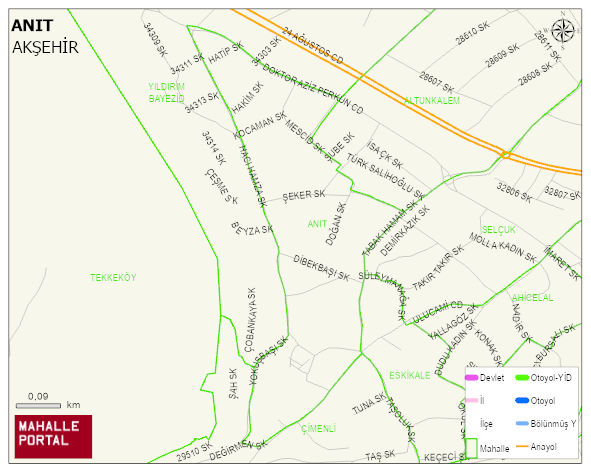 ANIT Mahallesi Haritası | Mahalle ve Köy Sınırı