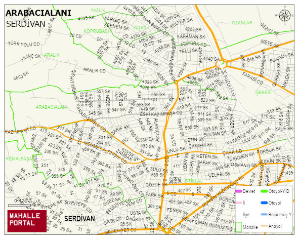 ARABACIALANI Mahallesi Haritası | Uydu Görüntüsü ve Harita Detayları