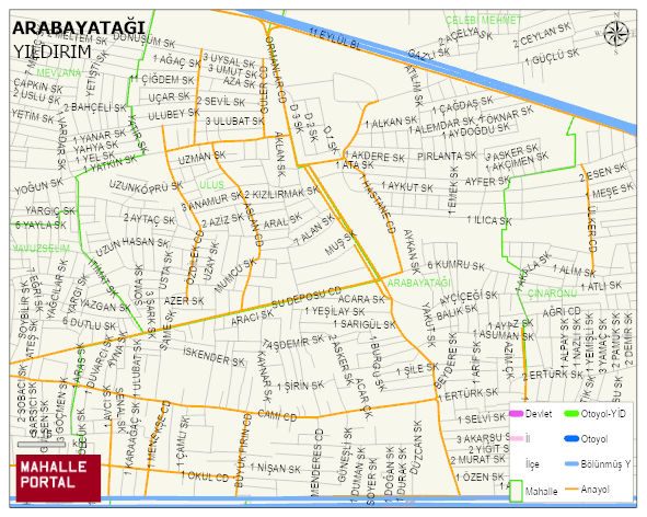 ARABAYATAĞI Mahallesi Haritası | Detaylı Köy ve Mahalle Görünümü