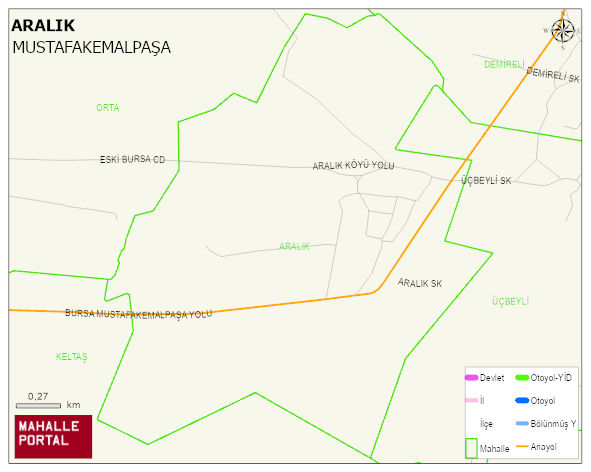 ARALIK Mahallesi Haritası | Dağlar, Ovalar ve Akarsu Bilgileri