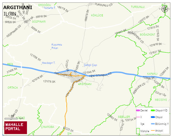 ARGITHANI Mahallesi Haritası | Güncel Mahalle ve Köy Haritası