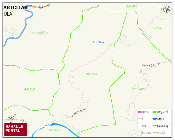 ARICILAR Mahallesi Haritası | Mahalle Sokak Haritası